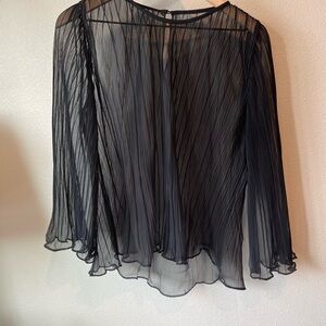 Elegant Black Sheer Top